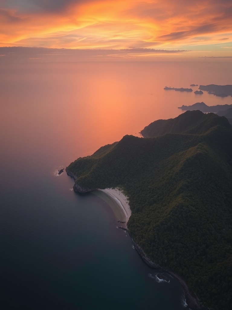 pulau seribu dilihat dari udara, air toska, terumbu karang terlihat, aerial photography